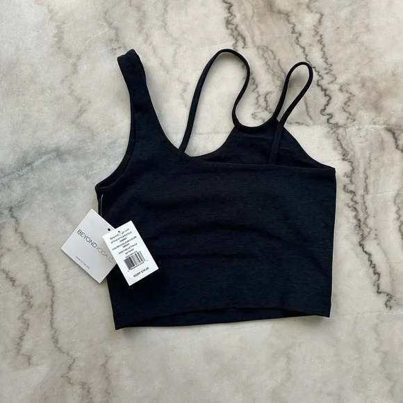 Beyond Yoga Spacedye Shapeshift Cropped Tank in Darkest Night NEW WITH TAGS - Picture 7 of 7